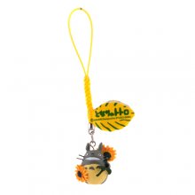 Funny and Vivid Totoro Style Resin Cellphone Pendant with Yellow Strap