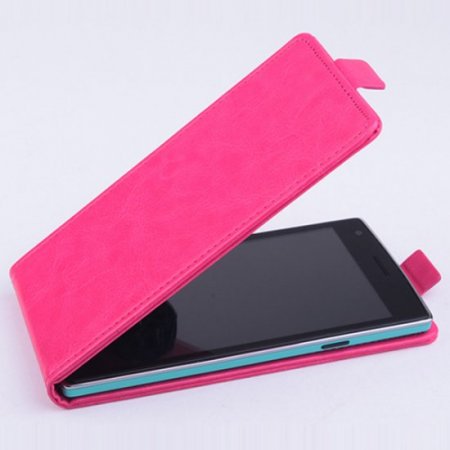 Leather Flip Cover Stand Case for Elephone G4 Smartphone Rose