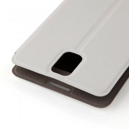 Flip Cover Case White & Screen Protector for W-5000 Smartphone