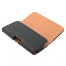 Smooth Magnetic Closure Protective Leather Case Cover for Hero V6888 Smartphone Black