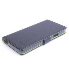 Leather Flip Contract Color Cover Case Protect Case Stand for InFocus M530 Black