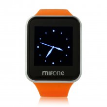 MIFone W15 2.5D Sapphire Glass Smart Bluetooth Watch 1.5"Screen TPSiV Safe Strap Orange