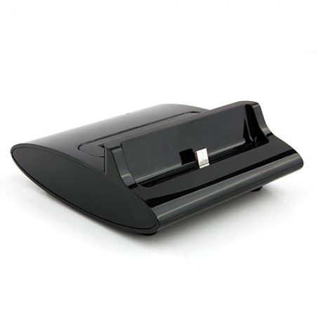 3 in 1 Battery Charger + OTG + Micro USB Charging Dock Base for Samsung i9500 Black Color