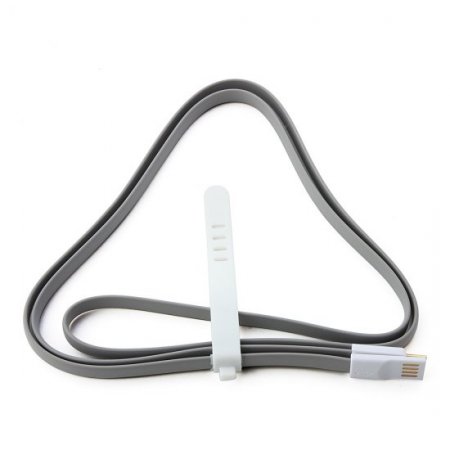 1.2M Flat USB Data Cable with Magnetic Connector Color Randomly