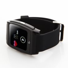 U Watch UX Bluetooth Watch Heart Rate Monitor for iOS And Android Smartphones Black