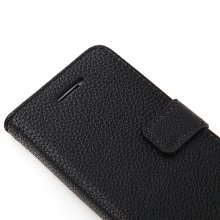 Magnetic Closure Protective Flip Cover Stand Litchi Stripe Leather Case for iPhone5c