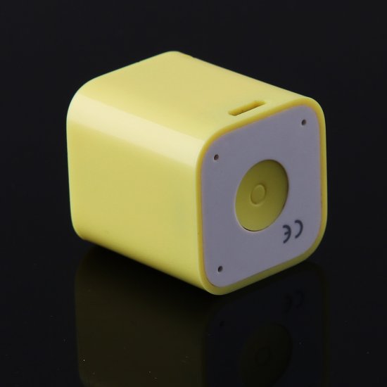 Bluetooth Speaker Music Player with Anti-Lost Camera Remote Shutter Function Yellow