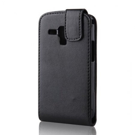 New Protective Leather Cover Case Pouch for Samsung S7562 Black