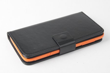 Protective PU Leather Flip Case for Cubot S222 Smartphone Black