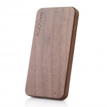 Unique Portable Universal 4000mAh Ultra Light Thin Wooden Power Bank