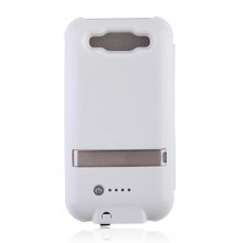 2600mAh External Battery Case with Cover for Samsung Galaxy SIII i9300 White