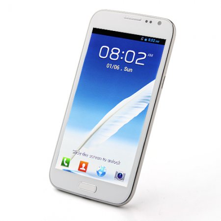Used N719 Smart Phone Android 4.1 MSM8625 Dual Core 3G CDMA GPS 5.3 Inch- White