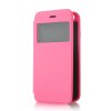 Fashion Brush Protective Flip Cover Case For iPhone 6 Smartphone Rose