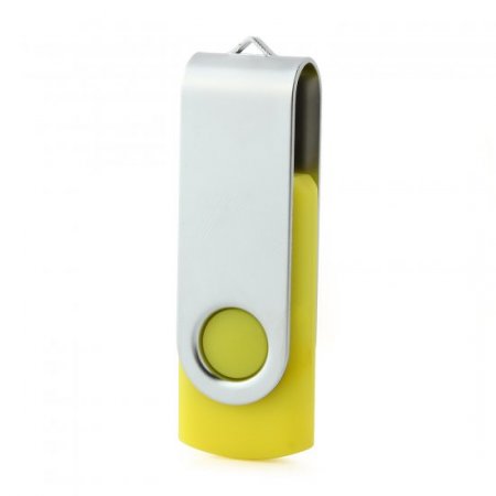 Portable SSK Metal USB Plug Flash Memory U Disk 16GB Yellow