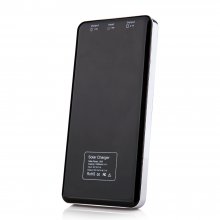 12800mAh Power Bank Solar Charger for iPad iPhone Smartphone Black