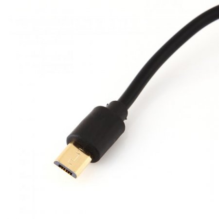 Multifunction OTG Data Change USB Charge Mutual Conductive Cable - Black