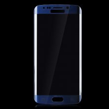 0.4mm Electroplating Tempered Glass Screen Protector for SAMSUNG S6 Edge Dark Blue
