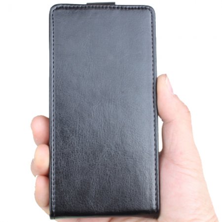 Leather Flip Case Cover for ThL W11 Smartphone Black