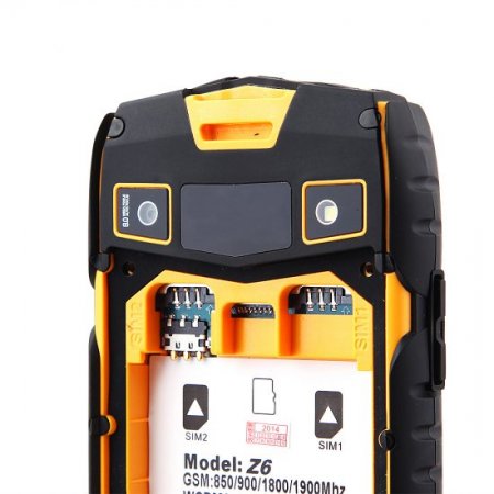 Tengda Z6 Smartphone IP68 MTK6572W Android 4.2 4.0 Inch IPS Screen 3G GPS Orange