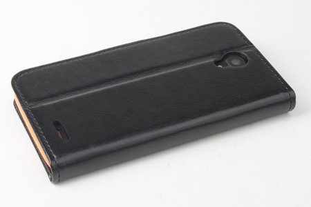 Protective PU Leather Flip Case for Cubot S222 Smartphone Black