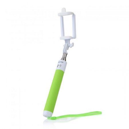 All-in-one Extendable Bluetooth Monopod One-click Photographic Selfie Stick Green
