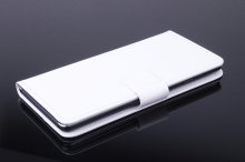 Leather Flip Cover Case Stand for Elephone G7 Smartphone White