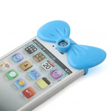 Lovely Butterfly Shaped Self-timer for iPhone4/4s - Blue