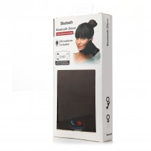 Fashion Warm Winter Bluetooth Talking Touch Screen Magic Gloves with Microphone Black