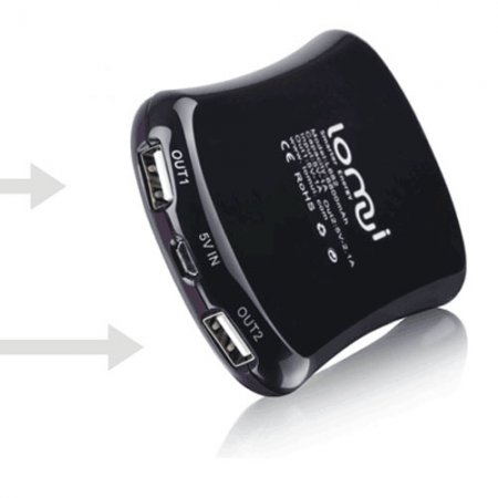 Lomui L682 6800mAh Feet Pattern Universal Power Bank for Mobile Phone PSP Tablet PC