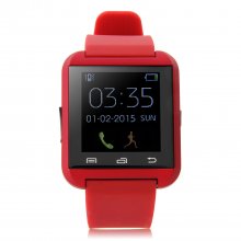 U Watch U8 Smart Bluetooth Watch 1.44" Screen for Android Smartphones Red