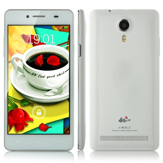 Tengda P819 Smartphone Android 4.0 SC6825 Dual Core Dual SIM Card 5.0 Inch - White
