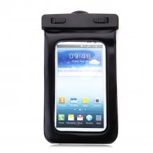 Durable Sealed Waterproof Phone Bag Underwater Back Cover Case Black