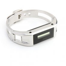 Bluetooth Vibrating Bracelet with Call ID Silver