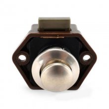 RV Caravan Small Push Button Single Sided Cupboard Door Lock