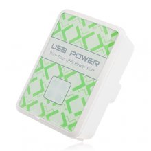 LED 4 Ports USB to Ac Wall Adapter UK Charger for iPhone iPod Blackberry HTC