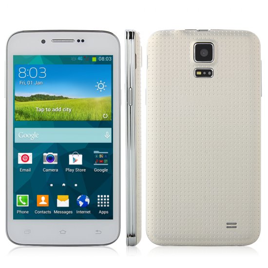 Tengda Mini S5 Smartphone Android 4.2 MTK6572W Dual Core 4.4 Inch 3G GPS White