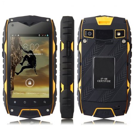 Tengda Z6 Smartphone IP68 MTK6572W Android 4.2 4.0 Inch IPS Screen 3G GPS Orange