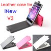 Fashion Leather Flip Case Cover for iNew V3 Smartphone 3-color