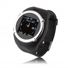 ZGPAX MQ998 Watch Phone Quad Band Single SIM Card 1.5 Inch Bluetooth FM Camera Black
