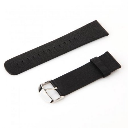 Top Layer Leather Buckle Watch Bands Straps For Apple Watch 38mm&42mm Black