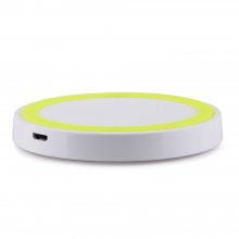 Q5 Portable Mini Wireless Charger Pad for Qi Compliant Devices Yellow&White