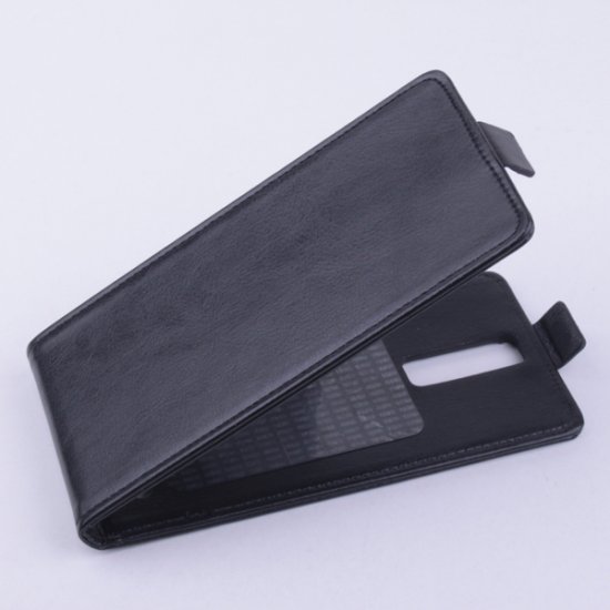 Leather Flip Cover Stand Case for Elephone G6 Smartphone Black