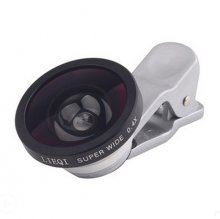 OD-005 Super Wide 0.4X Detachable Lens for Digital Camera & Smartphone Silver