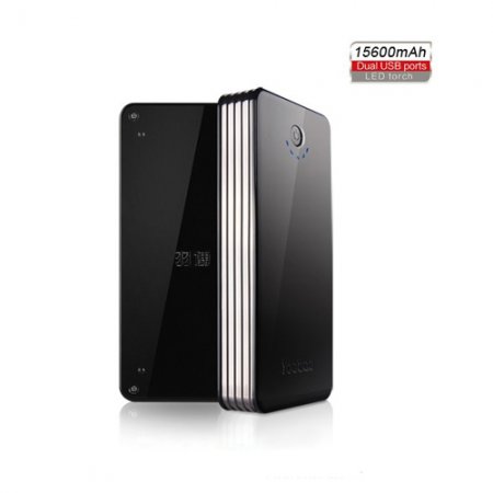 YooBao YB-665 Thunderbolt Dual-USB 15600mAh Mobile Power Bank White