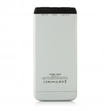 Cager S15 5500mAh Ultrathin Double USB Power Bank for Smartphones Tablet PC White