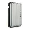 Lumen Stone Line 12000mAh Dual USB Power Bank with Flashlight Silver