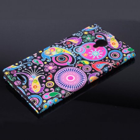Fashion Painting Jellyfish Flip Cover Stand Case For Doogee DG550 Smartphone