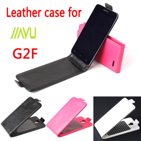 Fashion Leather Flip Case Cover for JIAYU G2F Smartphone 3-color