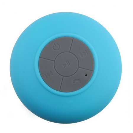 Portable Waterproof Stereo Wireless Bluetooth Speaker Handsfree with Suction Cup Blue