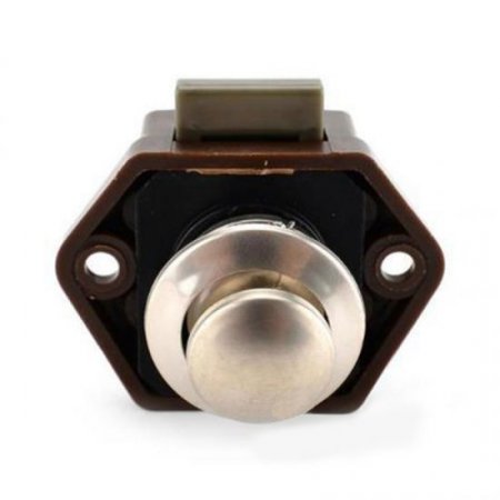 RV Caravan Small Push Button Single Sided Cupboard Door Lock